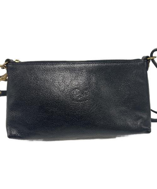 IL BISONTE（イル ビゾンテ）IL BISONTE (イル ビゾンテ) 三日月ショルダーバッグ ブラックの古着・服飾アイテム