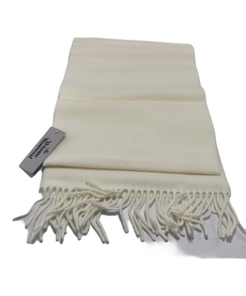 Vivienne Westwood（ヴィヴィアンウエストウッド）Vivienne Westwood (ヴィヴィアンウエストウッド) マフラー ホワイト 未使用品の古着・服飾アイテム