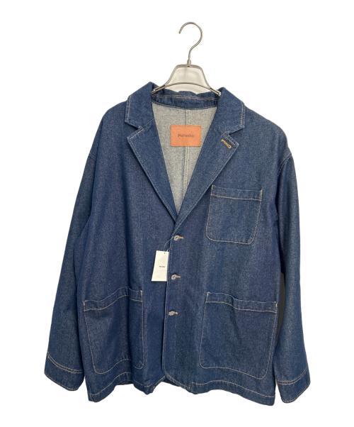 PERUSHU（ペルーシュ）PERUSHU (ペルーシュ) デニムテーラードジャケット インディゴ サイズ:L 未使用品の古着・服飾アイテム