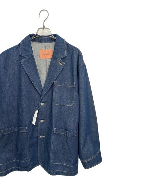 PERUSHU（ペルーシュ）PERUSHU (ペルーシュ) デニムテーラードジャケット インディゴ サイズ:L 未使用品の古着・服飾アイテム
