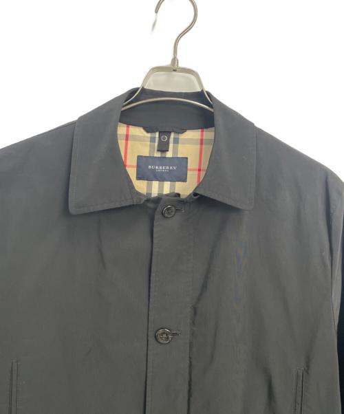 BURBERRY LONDON（バーバリーロンドン）BURBERRY LONDON (バーバリーロンドン) ステンカラーコート ブラック サイズ:LLの古着・服飾アイテム
