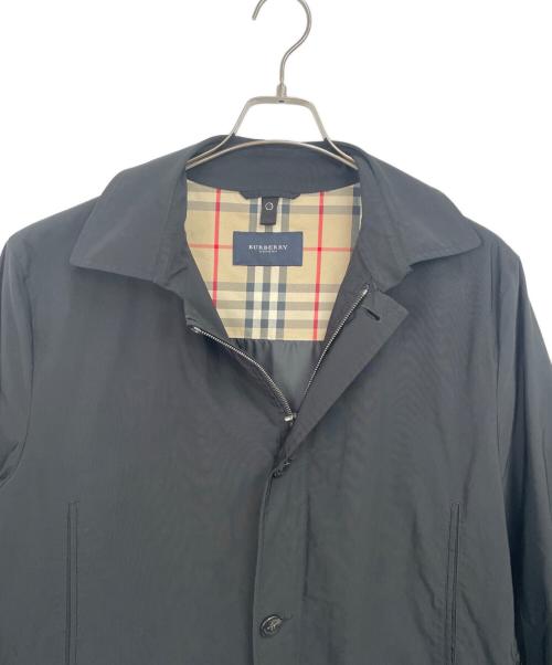 BURBERRY LONDON（バーバリーロンドン）BURBERRY LONDON (バーバリーロンドン) ステンカラーコート ブラック サイズ:LLの古着・服飾アイテム