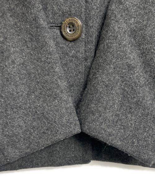 BURBERRY BLUE LABEL（バーバリー ブルー レーベル）BURBERRY BLUE LABEL (バーバリーロンドンブルーレーベル) メルトンショートジャケット グレー サイズ:40の古着・服飾アイテム