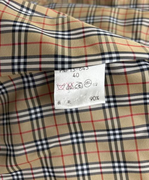 BURBERRY BLUE LABEL（バーバリー ブルー レーベル）BURBERRY BLUE LABEL (バーバリーロンドンブルーレーベル) メルトンショートジャケット グレー サイズ:40の古着・服飾アイテム