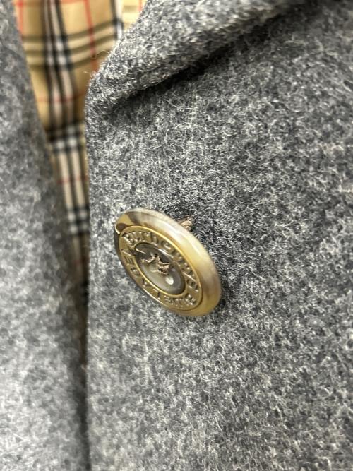 BURBERRY BLUE LABEL（バーバリー ブルー レーベル）BURBERRY BLUE LABEL (バーバリーロンドンブルーレーベル) メルトンショートジャケット グレー サイズ:40の古着・服飾アイテム