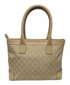 GUCCIグッチ）の古着「トートバッグ」｜ベージュ