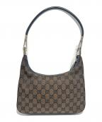 GUCCIグッチ）の古着「ワンショルダーバッグ」｜ブラウン×ブラック