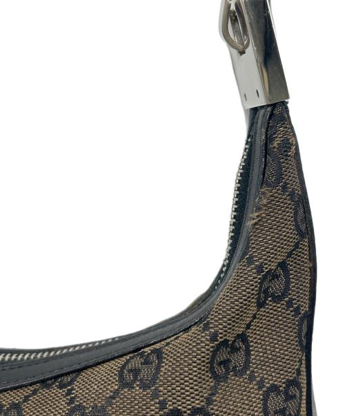 GUCCI（グッチ）GUCCI (グッチ) ワンショルダーバッグ ブラウン×ブラックの古着・服飾アイテム
