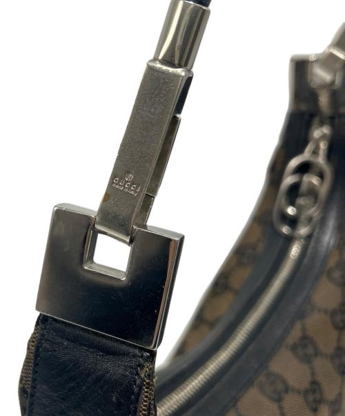 GUCCI（グッチ）GUCCI (グッチ) ワンショルダーバッグ ブラウン×ブラックの古着・服飾アイテム