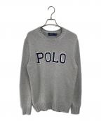 POLO RALPH LAURENポロ・ラルフローレン）の古着「厚手ニット」｜グレー×ブルー