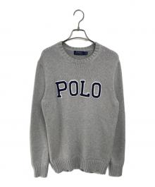 POLO RALPH LAUREN（ポロ・ラルフローレン）の古着「厚手ニット」｜グレー×ブルー
