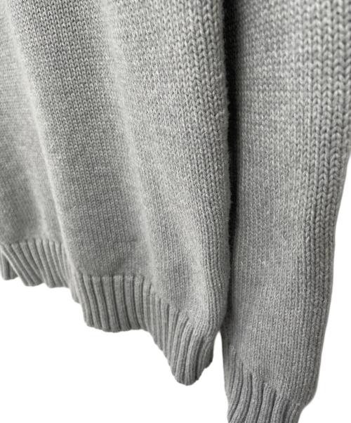 POLO RALPH LAUREN（ポロ・ラルフローレン）POLO RALPH LAUREN (ポロ・ラルフローレン) 厚手ニット グレー×ブルー サイズ:SPの古着・服飾アイテム