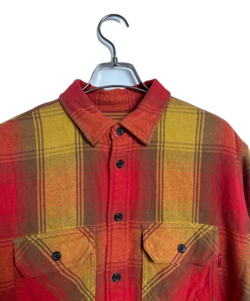 SUPREME（シュプリーム）SUPREME (シュプリーム) 長袖シャツ レッド×イエロー サイズ: Sの古着・服飾アイテム