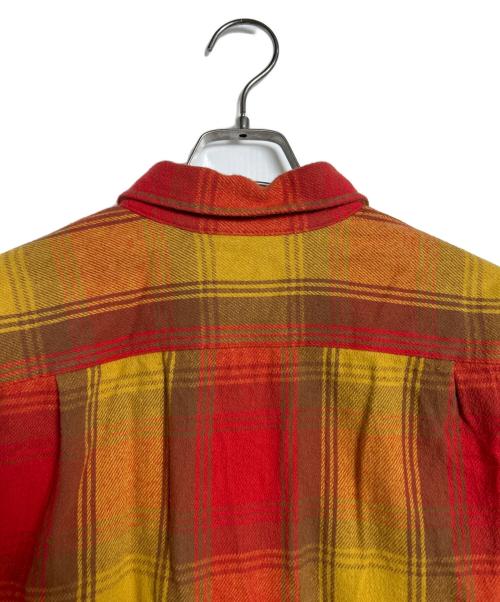 SUPREME（シュプリーム）SUPREME (シュプリーム) 長袖シャツ レッド×イエロー サイズ: Sの古着・服飾アイテム