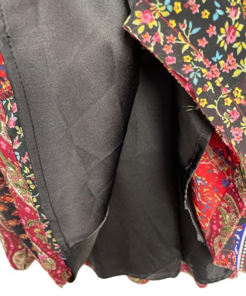 DIESEL（ディーゼル）DIESEL (ディーゼル) 長袖ワンピース ブラック×レッド サイズ:XSの古着・服飾アイテム