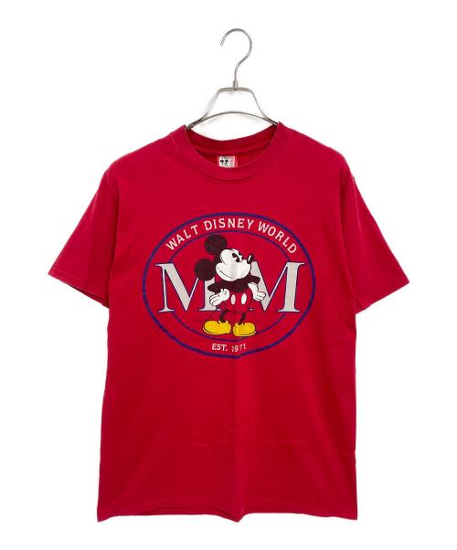 DISNEY（ディズニー）DISNEY (ディズニー) 半袖カットソー レッド サイズ:Lの古着・服飾アイテム