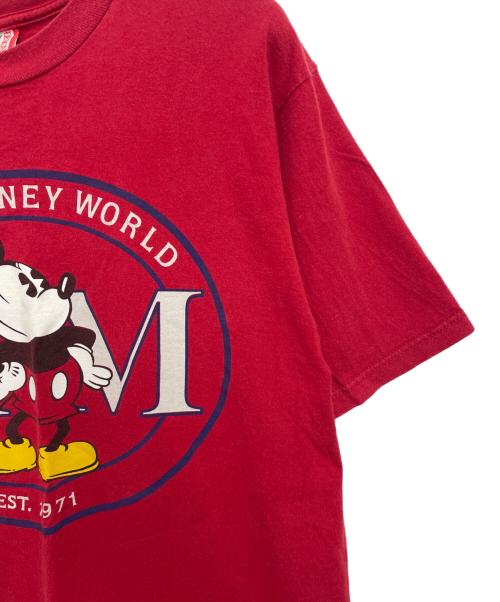 DISNEY（ディズニー）DISNEY (ディズニー) 半袖カットソー レッド サイズ:Lの古着・服飾アイテム