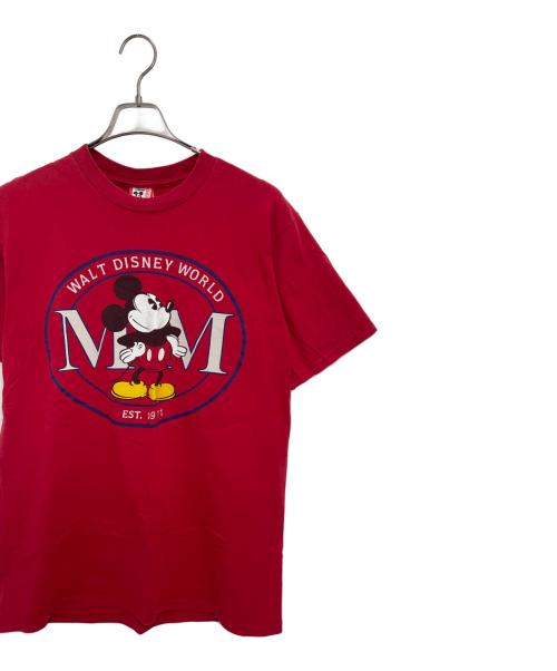 DISNEY（ディズニー）DISNEY (ディズニー) 半袖カットソー レッド サイズ:Lの古着・服飾アイテム