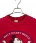 中古・古着 DISNEY (ディズニー) 半袖カットソー レッド サイズ:L：4000円
