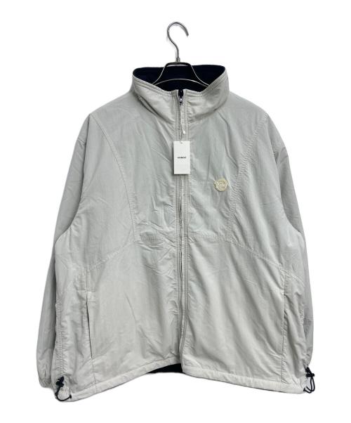 KEBOZ（ケボズ）KEBOZ (ケボズ) ナイロンフリースリバーシブルジャケット ブラック/ホワイト サイズ:L 未使用品の古着・服飾アイテム