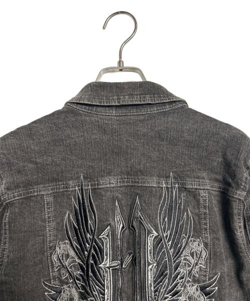 HARLEY-DAVIDSON（ハーレーダビッドソン）HARLEY-DAVIDSON (ハーレーダビッドソン) デニムジャケット ブラック サイズ:Mの古着・服飾アイテム