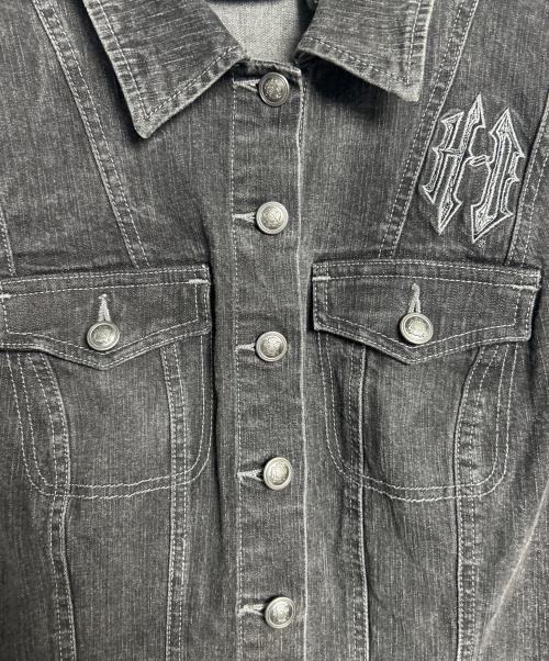HARLEY-DAVIDSON（ハーレーダビッドソン）HARLEY-DAVIDSON (ハーレーダビッドソン) デニムジャケット ブラック サイズ:Mの古着・服飾アイテム