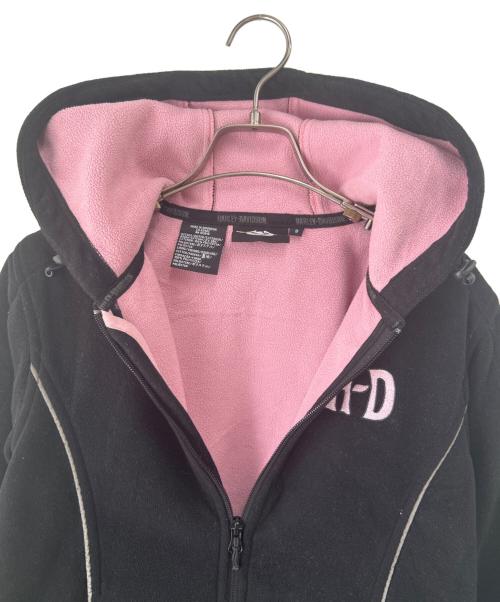 HARLEY-DAVIDSON（ハーレーダビッドソン）HARLEY-DAVIDSON (ハーレーダビッドソン) ジャケット ブラック×ピンク サイズ:Sの古着・服飾アイテム