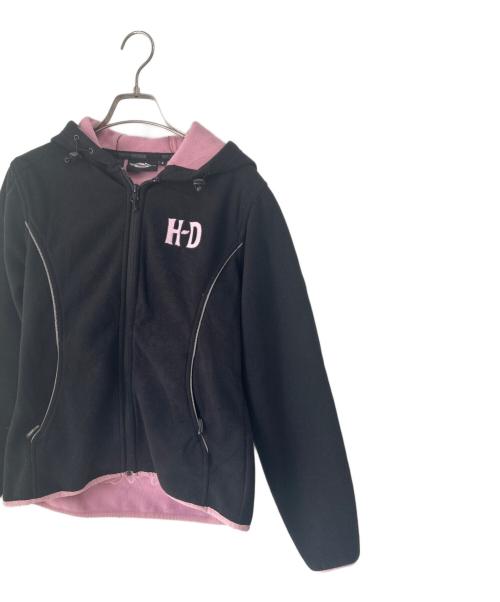 HARLEY-DAVIDSON（ハーレーダビッドソン）HARLEY-DAVIDSON (ハーレーダビッドソン) ジャケット ブラック×ピンク サイズ:Sの古着・服飾アイテム