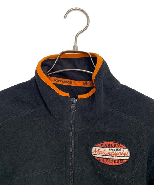 HARLEY-DAVIDSON（ハーレーダビッドソン）HARLEY-DAVIDSON (ハーレーダビッドソン) フリースジャケット ブラック サイズ:SIZE Sの古着・服飾アイテム