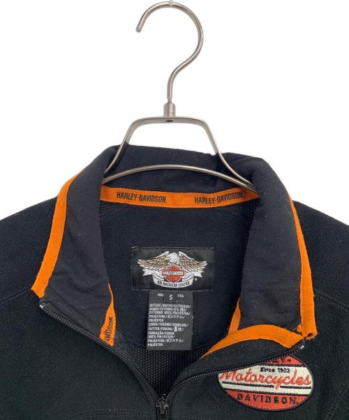 HARLEY-DAVIDSON（ハーレーダビッドソン）HARLEY-DAVIDSON (ハーレーダビッドソン) フリースジャケット ブラック サイズ:SIZE Sの古着・服飾アイテム