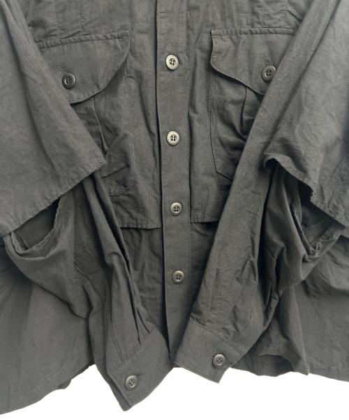 SASQUATCHfabrix.（サスクワッチファブリックス）SASQUATCHfabrix. (サスクワッチファブリックス) 長袖シャツ ブラック サイズ:Lの古着・服飾アイテム