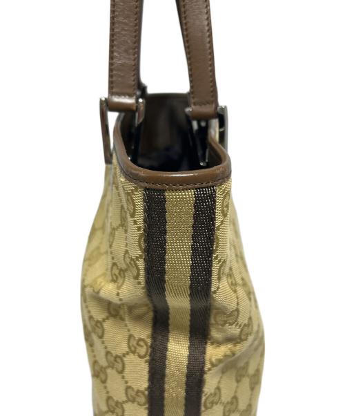 GUCCI（グッチ）GUCCI (グッチ) トートバッグ ベージュ×ブラウンの古着・服飾アイテム