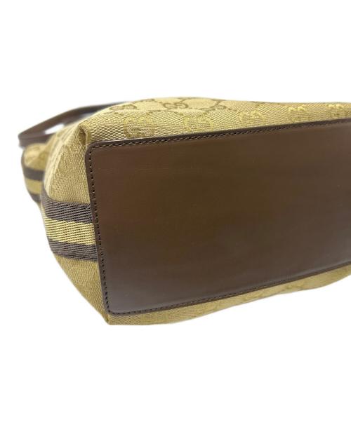 GUCCI（グッチ）GUCCI (グッチ) トートバッグ ベージュ×ブラウンの古着・服飾アイテム