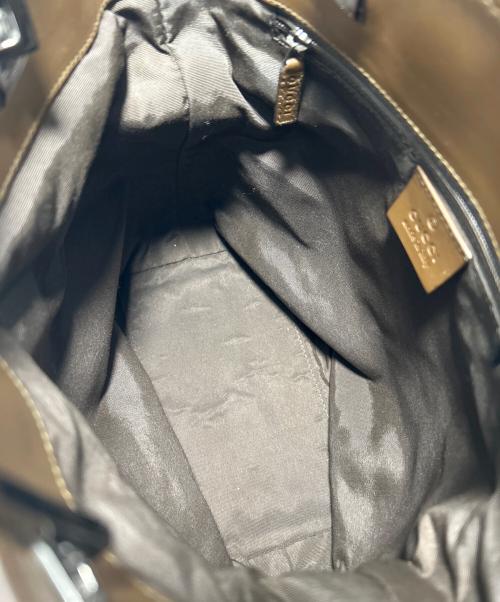 GUCCI（グッチ）GUCCI (グッチ) トートバッグ ベージュ×ブラウンの古着・服飾アイテム