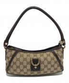 GUCCIグッチ）の古着「ワンショルダーバッグ」｜ベージュ×ブラウン