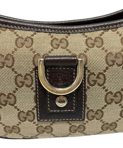 GUCCI（グッチ）GUCCI (グッチ) ワンショルダーバッグ ベージュ×ブラウンの古着・服飾アイテム