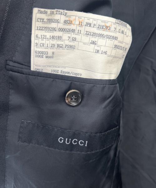 GUCCI（グッチ）GUCCI (グッチ) セットアップスーツ ブラック×ホワイト サイズ:46の古着・服飾アイテム