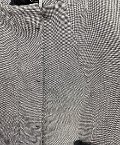 MAX&Co.（マックスアンドコー）MAX&Co. (マックスアンドコー) テーラードジャケット グレー×ネイビー サイズ:38の古着・服飾アイテム