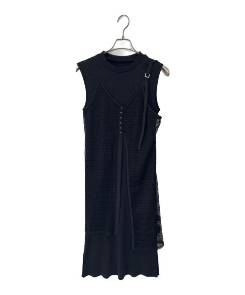 UNITED TOKYO（ユナイテッドトーキョー）UNITED TOKYO (ユナイテッドトーキョー) ノースリーブワンピース ブラック サイズ:Fの古着・服飾アイテム