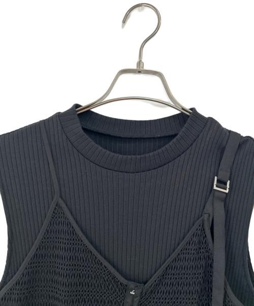 UNITED TOKYO（ユナイテッドトーキョー）UNITED TOKYO (ユナイテッドトーキョー) ノースリーブワンピース ブラック サイズ:Fの古着・服飾アイテム