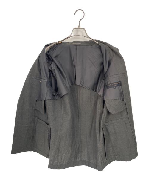 COMME des GARCONS HOMME（コムデギャルソン オム）COMME des GARCONS HOMME (コムデギャルソン オム) ウールテーラードジャケット グレー サイズ:Sの古着・服飾アイテム