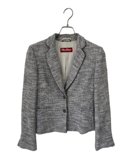 MaxMara（マックスマーラ）MaxMara (マックスマーラ) テーラードジャケット グレー サイズ:40の古着・服飾アイテム