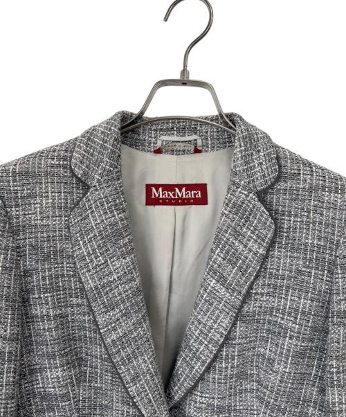 MaxMara（マックスマーラ）MaxMara (マックスマーラ) テーラードジャケット グレー サイズ:40の古着・服飾アイテム