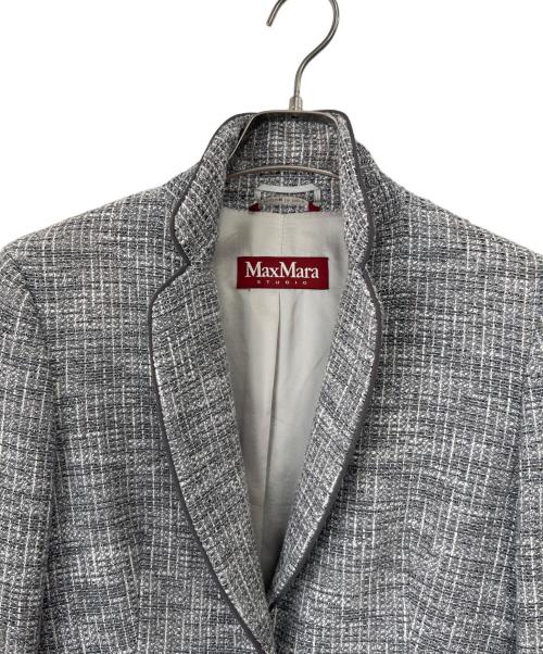 MaxMara（マックスマーラ）MaxMara (マックスマーラ) テーラードジャケット グレー サイズ:40の古着・服飾アイテム