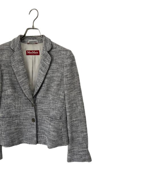 MaxMara（マックスマーラ）MaxMara (マックスマーラ) テーラードジャケット グレー サイズ:40の古着・服飾アイテム