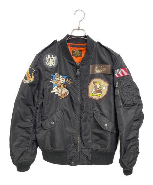 AVIREX（アヴィレックス）AVIREX (アヴィレックス) フライトジャケット ブラック サイズ:XLの古着・服飾アイテム