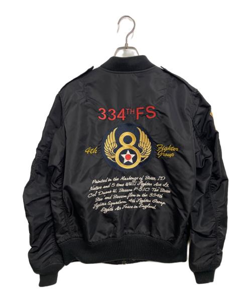 AVIREX（アヴィレックス）AVIREX (アヴィレックス) フライトジャケット ブラック サイズ:XLの古着・服飾アイテム