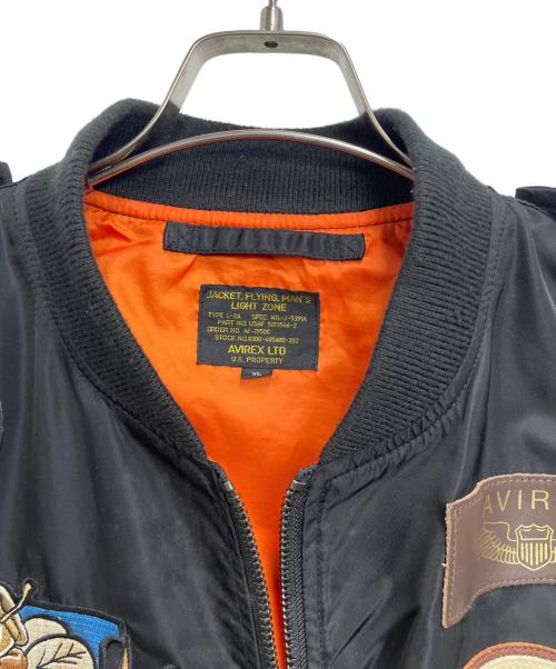 AVIREX（アヴィレックス）AVIREX (アヴィレックス) フライトジャケット ブラック サイズ:XLの古着・服飾アイテム