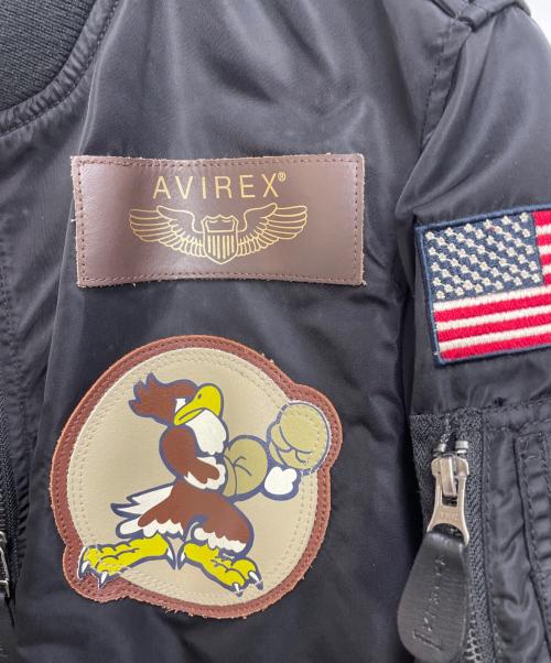 AVIREX（アヴィレックス）AVIREX (アヴィレックス) フライトジャケット ブラック サイズ:XLの古着・服飾アイテム