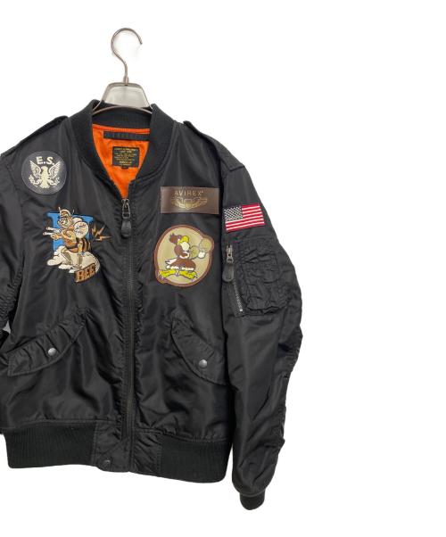 AVIREX（アヴィレックス）AVIREX (アヴィレックス) フライトジャケット ブラック サイズ:XLの古着・服飾アイテム